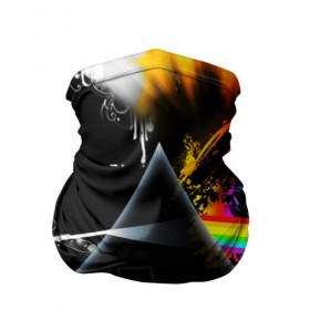 Бандана-труба 3D с принтом PINK FLOYD в Кировске, 100% полиэстер, ткань с особыми свойствами — Activecool | плотность 150‒180 г/м2; хорошо тянется, но сохраняет форму | music | pink floyd | the dark side of the moon | космос | луна | музыка | пинк флойд | призма | рок | треугольник | триангулярная призма