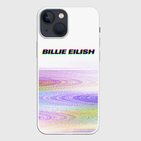 Чехол для iPhone 13 mini с принтом BILLIE EILISH (Glitch) в Кировске,  |  | Тематика изображения на принте: all | asleep | bad | bellyache | billie | blohsh | dont | eilish | eyes | fall | guy | logo | music | ocean | singer | smile | when | айлиш | били | билли | бэрд | лого | музыка | пайрат | певица | символ | эйлиш