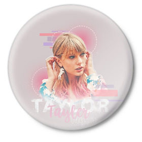 Значок с принтом Taylor Swift в Кировске,  металл | круглая форма, металлическая застежка в виде булавки | lover | me | new album | reputation | swift | taylor | taylor swift | музыка | новый альбом | свифт | тей | тейлор | тейлор свифт