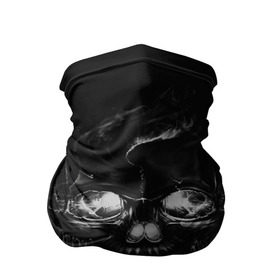 Бандана-труба 3D с принтом SKULL BLACK в Кировске, 100% полиэстер, ткань с особыми свойствами — Activecool | плотность 150‒180 г/м2; хорошо тянется, но сохраняет форму | abstract | abstraction | bones | fantasy | skull | голова | кости | скилет | череп