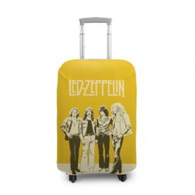 Чехол для чемодана 3D с принтом Led Zeppelin в Кировске, 86% полиэфир, 14% спандекс | двустороннее нанесение принта, прорези для ручек и колес | led | led zep | led zeppelin | ledzep | lz | zoso | группа | джимми пейдж | джон генри бонэм | джон пол джонс | зосо | лед зепелен | лед зеппелин | ледзепелен | ледзеппелин | роберт плант | рок