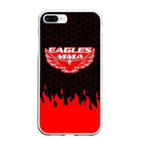 Чехол для iPhone 7Plus/8 Plus матовый с принтом EAGLES MMA ХАБИБ в Кировске, Силикон | Область печати: задняя сторона чехла, без боковых панелей | eagles mma | khabib | khabib nurmagomedov | mma | мма | хабиб | хабиб нурмагомедов