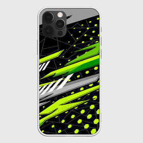 Чехол для iPhone 12 Pro Max с принтом Black and Green в Кировске, Силикон |  | texture | абстракция | граффити | краски | линии | текстура | уличный стиль | яркая