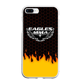 Чехол для iPhone 7Plus/8 Plus матовый с принтом EAGLES MMA ХАБИБ в Кировске, Силикон | Область печати: задняя сторона чехла, без боковых панелей | eagles mma | khabib | khabib nurmagomedov | mma | мма | хабиб | хабиб нурмагомедов