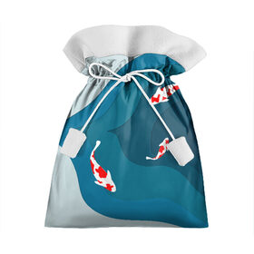 Подарочный 3D мешок с принтом Рыбки в Кировске, 100% полиэстер | Размер: 29*39 см | fish | fishing | вода | озеро | плавают | рыба | рыбалка | рыбки | рыбы | японские рыбы