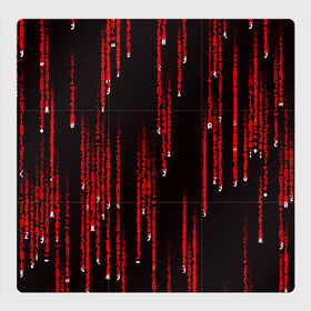 Магнитный плакат 3Х3 с принтом МАТРИЧНЫЙ КОД в Кировске, Полимерный материал с магнитным слоем | 9 деталей размером 9*9 см | hugo weaving | pc | the matrix | код | компьютеры | матрица | матрица 4 | программист | программный код | цифры