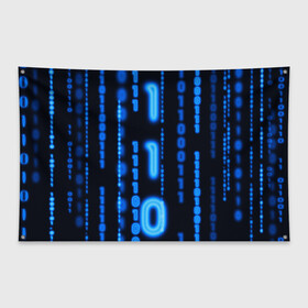 Флаг-баннер с принтом Я ПРОГРАММИСТ в Кировске, 100% полиэстер | размер 67 х 109 см, плотность ткани — 95 г/м2; по краям флага есть четыре люверса для крепления | hugo weaving | pc | the matrix | код | компьютеры | матрица | матрица 4 | программист | программный код | цифры