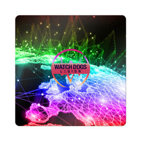 Магнит виниловый Квадрат с принтом WATCH DOGS LEGION в Кировске, полимерный материал с магнитным слоем | размер 9*9 см, закругленные углы | Тематика изображения на принте: ded sec | hacker | legion | watch dogs | watch dogs 2 | watch dogs legion | легион | хакер