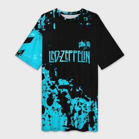 Платье-футболка 3D с принтом Led Zeppelin в Кировске,  |  | led | led zep | led zeppelin | ledzep | lz | zoso | группа | джимми пейдж | джон генри бонэм | джон пол джонс | зосо | лед зепелен | лед зеппелин | ледзепелен | ледзеппелин | роберт плант | рок