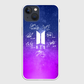 Чехол для iPhone 13 с принтом BTS АВТОГРАФЫ в Кировске,  |  | bangtan boys | bt21 | bts | бтс