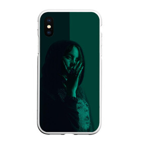 Чехол для iPhone XS Max матовый с принтом BILLIE EILISH в Кировске, Силикон | Область печати: задняя сторона чехла, без боковых панелей | bilie | billi | billie | eilish | eillish | elish | ellish | айлиш | алиш | били | билли | эйлиш | элиш