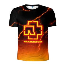 Мужская футболка 3D спортивная с принтом RAMMSTEIN (FIRE STORM) в Кировске, 100% полиэстер с улучшенными характеристиками | приталенный силуэт, круглая горловина, широкие плечи, сужается к линии бедра | rammstein | rock | sehnsucht | германия | группа | немецкая | немецкий | раммштаен | раммштайн | рамштаен | рамштайн | рок