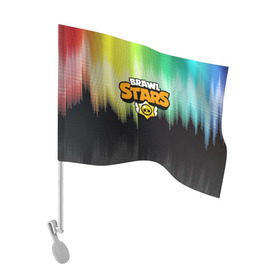 Флаг для автомобиля с принтом BRAWL STARS в Кировске, 100% полиэстер | Размер: 30*21 см | android | brawl stars | games | mobile game | stars | игры | мобильные игры