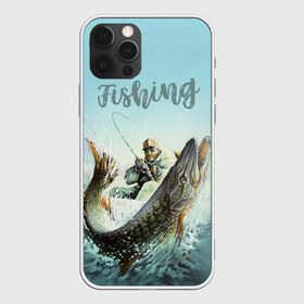 Чехол для iPhone 12 Pro Max с принтом Fishing в Кировске, Силикон |  | Тематика изображения на принте: рыба | рыбак | рыбалка | снасти | увлечение | улов | хобби