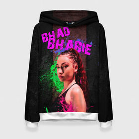 Женская толстовка 3D с принтом Bhad Bhabie в Кировске, 100% полиэстер  | двухслойный капюшон со шнурком для регулировки, мягкие манжеты на рукавах и по низу толстовки, спереди карман-кенгуру с мягким внутренним слоем. | bad bhabi | bad bhabie | bad fabi | bad phabie | bhabie | bhad fabhi | danielle bregoli | gansta | gucci | hip hop | phabie | rap | trap | бэд фаби | бэд фабия | гучи | реп | рэп | трэп | фабия | хип хоп