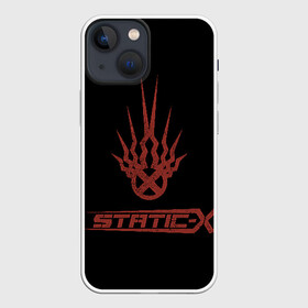 Чехол для iPhone 13 mini с принтом Static X в Кировске,  |  | Тематика изображения на принте: 2014 | metal | music | need for speed | nfs | only | r.i.p | rip | rock | static | static x | staticx | the | wayne static | x | метал | музыка | нфс | рок | статик | уэйн статик