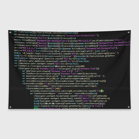 Флаг-баннер с принтом PHP CODE в Кировске, 100% полиэстер | размер 67 х 109 см, плотность ткани — 95 г/м2; по краям флага есть четыре люверса для крепления | hugo weaving | pc | the matrix | код | компьютеры | матрица | матрица 4 | программист | программный код | цифры