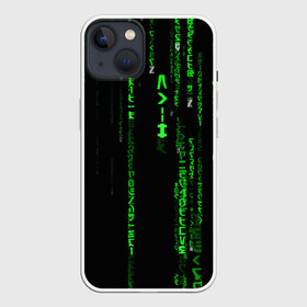 Чехол для iPhone 13 с принтом МАТРИЦА КОДА в Кировске,  |  | hugo weaving | pc | the matrix | код | компьютеры | матрица | матрица 4 | программист | программный код | цифры