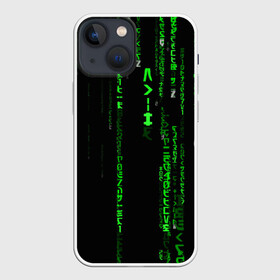 Чехол для iPhone 13 mini с принтом МАТРИЦА КОДА в Кировске,  |  | hugo weaving | pc | the matrix | код | компьютеры | матрица | матрица 4 | программист | программный код | цифры