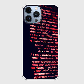 Чехол для iPhone 13 Pro Max с принтом HTMLPHP в Кировске,  |  | hugo weaving | pc | the matrix | код | компьютеры | матрица | матрица 4 | программист | программный код | цифры