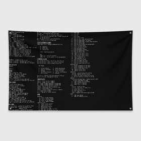 Флаг-баннер с принтом ПРОГРАММИРОВАНИЕ 7 в Кировске, 100% полиэстер | размер 67 х 109 см, плотность ткани — 95 г/м2; по краям флага есть четыре люверса для крепления | hugo weaving | pc | the matrix | код | компьютеры | матрица | матрица 4 | программист | программный код | цифры