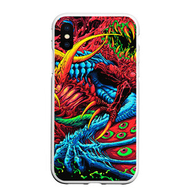 Чехол для iPhone XS Max матовый с принтом CS GO hyper beast skin в Кировске, Силикон | Область печати: задняя сторона чехла, без боковых панелей | awp | counter strike | cs go | cs go global offensive | hyper beast | skin cs | team cs | команды cs | скины оружия | скоростной зверь | хайпер бист