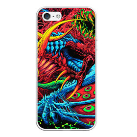 Чехол для iPhone 5/5S матовый с принтом CS GO hyper beast skin в Кировске, Силикон | Область печати: задняя сторона чехла, без боковых панелей | awp | counter strike | cs go | cs go global offensive | hyper beast | skin cs | team cs | команды cs | скины оружия | скоростной зверь | хайпер бист