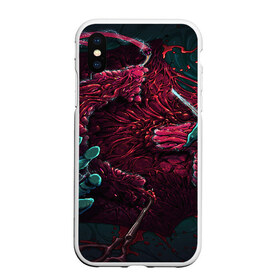 Чехол для iPhone XS Max матовый с принтом CS GO hyper beast skin в Кировске, Силикон | Область печати: задняя сторона чехла, без боковых панелей | awp | counter strike | cs go | cs go global offensive | hyper beast | skin cs | team cs | команды cs | скины оружия | скоростной зверь | хайпер бист