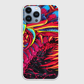 Чехол для iPhone 13 Pro Max с принтом CS GO hyper beast skin в Кировске,  |  | Тематика изображения на принте: awp | counter strike | cs go | cs go global offensive | hyper beast | skin cs | team cs | команды cs | скины оружия | скоростной зверь | хайпер бист