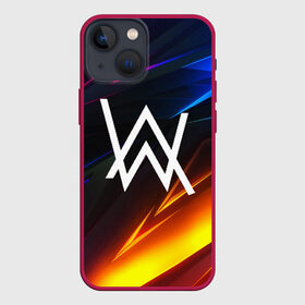 Чехол для iPhone 13 mini с принтом ALAN WALKER STRIPES в Кировске,  |  | Тематика изображения на принте: alan walker | aw | electro | electro music | music | алан уокер | музыка | музыкант | электро | электронная музыка