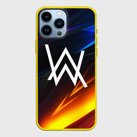 Чехол для iPhone 13 Pro Max с принтом ALAN WALKER STRIPES в Кировске,  |  | Тематика изображения на принте: alan walker | aw | electro | electro music | music | алан уокер | музыка | музыкант | электро | электронная музыка