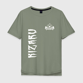 Мужская футболка хлопок Oversize с принтом KIZARU HAUNTED F. в Кировске, 100% хлопок | свободный крой, круглый ворот, “спинка” длиннее передней части | family | haunted | karmageddon | karmagedon | kizaru | кармагеддон | кармагедон | кизару | фэмили | хаунтед