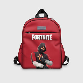 Детский рюкзак 3D с принтом IKONIK FORTNITE в Кировске, 100% полиэстер | лямки с регулируемой длиной, сверху петелька, чтобы рюкзак можно было повесить на вешалку. Основное отделение закрывается на молнию, как и внешний карман. Внутри дополнительный карман. По бокам два дополнительных кармашка | Тематика изображения на принте: 10 | battle | fort | fortnite | ikonik | royale | season | битва | иконик | королевская | сезон | форт | фортнайт