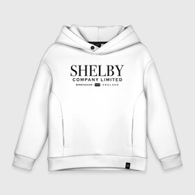 Детское худи Oversize хлопок с принтом Shelby company limited в Кировске, френч-терри — 70% хлопок, 30% полиэстер. Мягкий теплый начес внутри —100% хлопок | боковые карманы, эластичные манжеты и нижняя кромка, капюшон на магнитной кнопке | gin | peaky blinders | shelby | the garrison | альфи соломонс | артур | банда | братья | гаррисон | грейс берджесс | джин | джон | криминал | мафия | острые козырьки | сериал | томас | финн | шелби