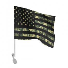 Флаг для автомобиля с принтом American Flag Camo в Кировске, 100% полиэстер | Размер: 30*21 см | Тематика изображения на принте: eagle | states | united | usa | армейские | армия | камуфляж | орел | служба | снайпер | соединенных | солдат | сша | форма | штатов
