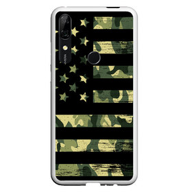 Чехол для Honor P Smart Z с принтом American Flag Camo в Кировске, Силикон | Область печати: задняя сторона чехла, без боковых панелей | Тематика изображения на принте: eagle | states | united | usa | армейские | армия | камуфляж | орел | служба | снайпер | соединенных | солдат | сша | форма | штатов