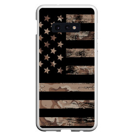 Чехол для Samsung S10E с принтом American Flag Camo в Кировске, Силикон | Область печати: задняя сторона чехла, без боковых панелей | Тематика изображения на принте: eagle | states | united | usa | армейские | армия | камуфляж | орел | служба | снайпер | соединенных | солдат | сша | форма | штатов