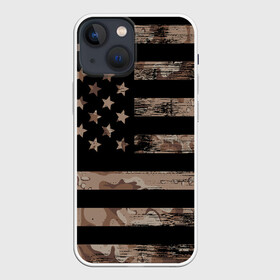 Чехол для iPhone 13 mini с принтом American Flag Camo в Кировске,  |  | eagle | states | united | usa | армейские | армия | камуфляж | орел | служба | снайпер | соединенных | солдат | сша | форма | штатов