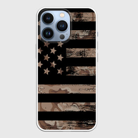 Чехол для iPhone 13 Pro с принтом American Flag Camo в Кировске,  |  | Тематика изображения на принте: eagle | states | united | usa | армейские | армия | камуфляж | орел | служба | снайпер | соединенных | солдат | сша | форма | штатов