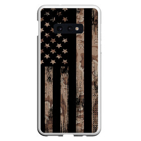 Чехол для Samsung S10E с принтом American Flag Camo в Кировске, Силикон | Область печати: задняя сторона чехла, без боковых панелей | Тематика изображения на принте: eagle | states | united | usa | армейские | армия | камуфляж | орел | служба | снайпер | соединенных | солдат | сша | форма | штатов