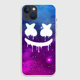 Чехол для iPhone 13 с принтом MARSHMELLO MELT SPACE в Кировске,  |  | Тематика изображения на принте: america | dj | marshmello | usa | америка | маршмелло