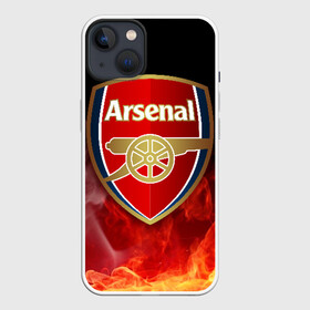 Чехол для iPhone 13 с принтом Arsenal в Кировске,  |  | arsenal | arsenal fc | the gunners | английский клуб | арсенал | лондон | лондонский арсенал | премьер лига | футбол | футболист | футбольный клуб