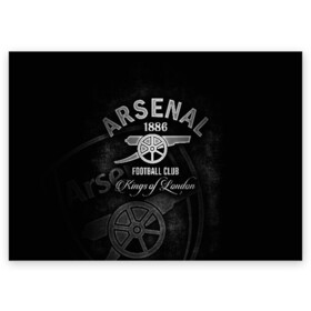 Поздравительная открытка с принтом Arsenal в Кировске, 100% бумага | плотность бумаги 280 г/м2, матовая, на обратной стороне линовка и место для марки
 | arsenal | arsenal fc | the gunners | английский клуб | арсенал | лондон | лондонский арсенал | премьер лига | футбол | футболист | футбольный клуб