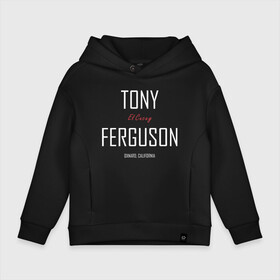 Детское худи Oversize хлопок с принтом Tony Ferguson в Кировске, френч-терри — 70% хлопок, 30% полиэстер. Мягкий теплый начес внутри —100% хлопок | боковые карманы, эластичные манжеты и нижняя кромка, капюшон на магнитной кнопке | cucuy | el cucuy | mma | tony ferguson | ufc | бабайка | бугимен | конор | мма | орел | тони | тони фергюсон | хабиб | эль кукуй | юфс