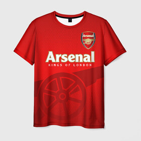 Мужская футболка 3D с принтом Arsenal в Кировске, 100% полиэфир | прямой крой, круглый вырез горловины, длина до линии бедер | arsenal | arsenal fc | the gunners | английский клуб | арсенал | лондон | лондонский арсенал | премьер лига | футбол | футболист | футбольный клуб
