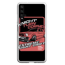 Чехол для Honor 20 с принтом Extreme night drift в Кировске, Силикон | Область печати: задняя сторона чехла, без боковых панелей | auto | car | cars | concept | crash | drift | drifting | extreme | fast | garage | race | racing | rally | super | turbo | автомобил | быстрый | дрифт | классика | экстрим