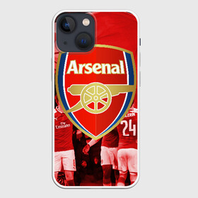 Чехол для iPhone 13 mini с принтом Arsenal в Кировске,  |  | arsenal | arsenal fc | the gunners | английский клуб | арсенал | лондон | лондонский арсенал | премьер лига | футбол | футболист | футбольный клуб