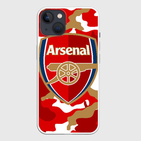 Чехол для iPhone 13 с принтом Arsenal в Кировске,  |  | arsenal | arsenal fc | the gunners | английский клуб | арсенал | лондон | лондонский арсенал | премьер лига | футбол | футболист | футбольный клуб