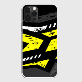 Чехол для iPhone 12 Pro Max с принтом Black Yellow в Кировске, Силикон |  | texture | абстракция | граффити | краски | линии | текстура | уличный стиль | яркая