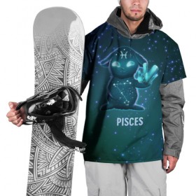 Накидка на куртку 3D с принтом Рыбы в Кировске, 100% полиэстер |  | Тематика изображения на принте: вселенная | гороскоп | знаки зодиака | зодиак | космос | медитация | планеты